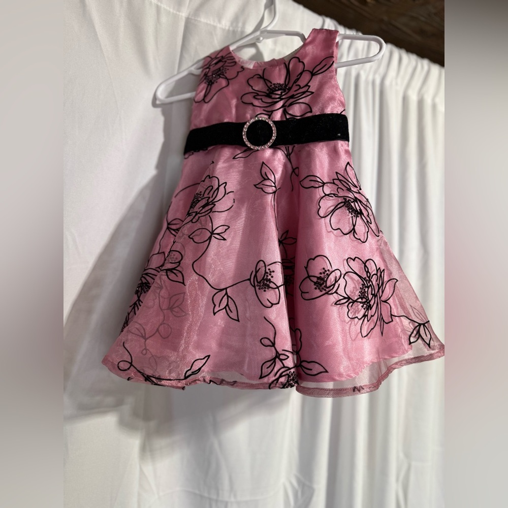 Like new Baby Beri Pink Dress Sz 3-6 months (4AV)